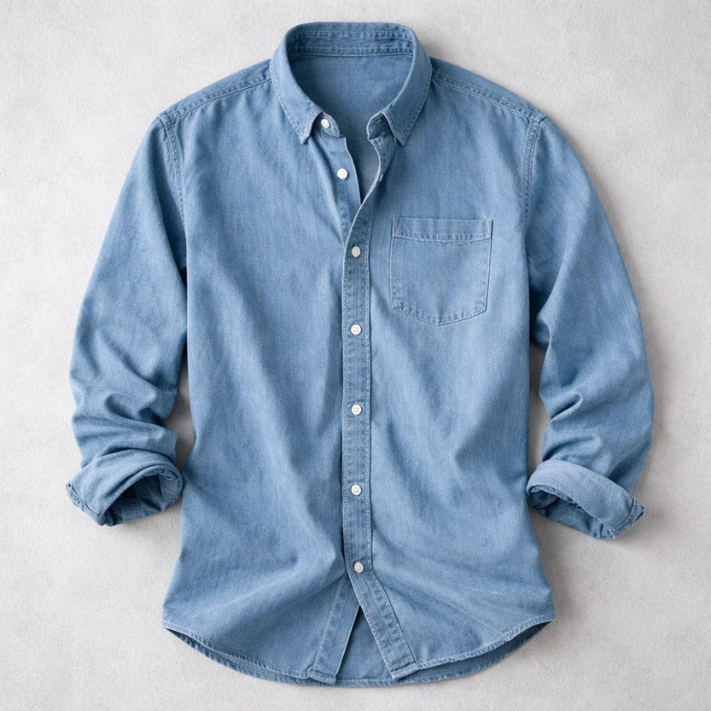 Men's Denim Shirt | Long Sleeve