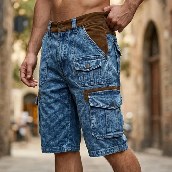 Men's Denim Cargo Shorts | Utility