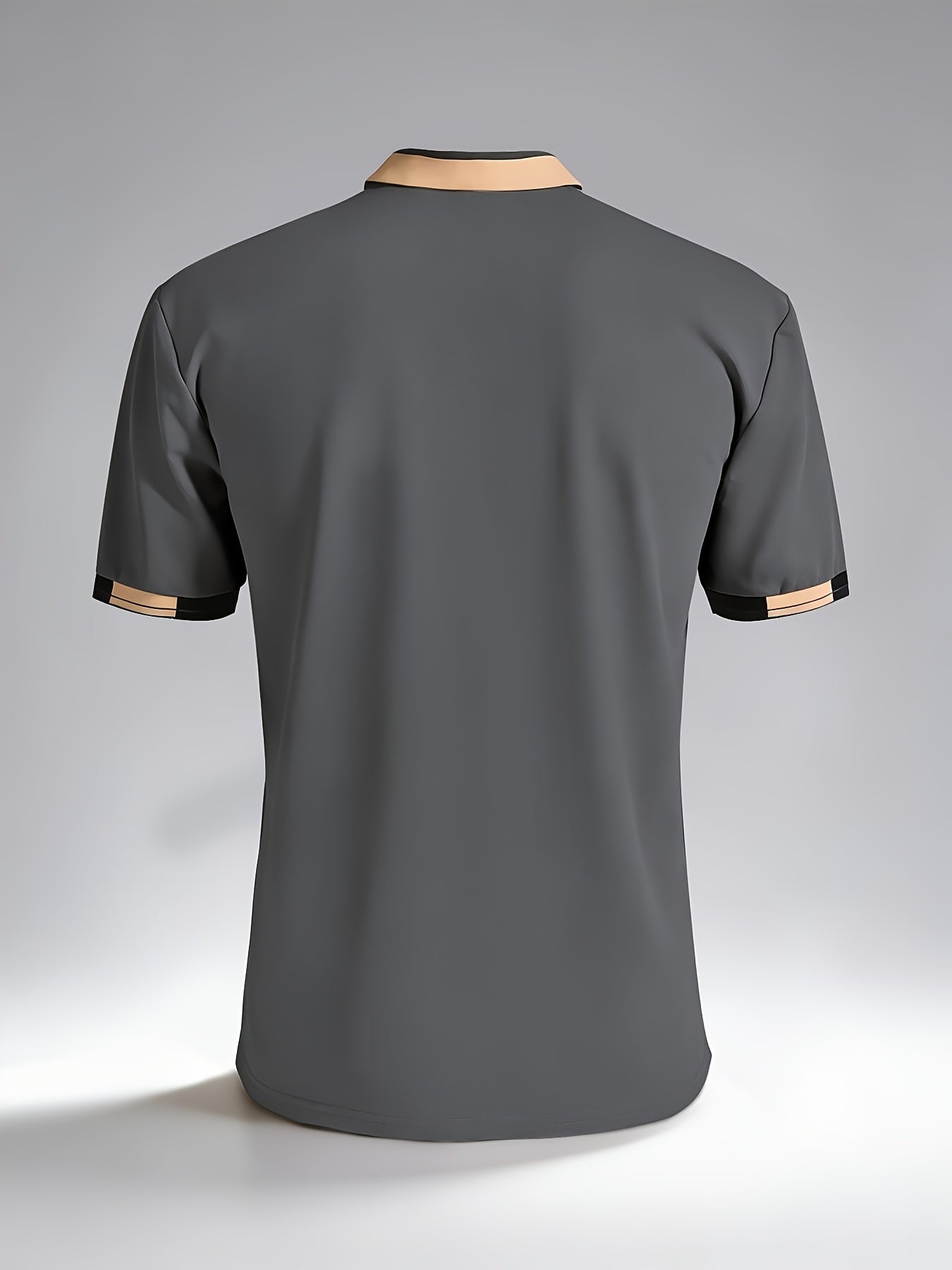 Men's Striped Collar Polo Shirt | Pique