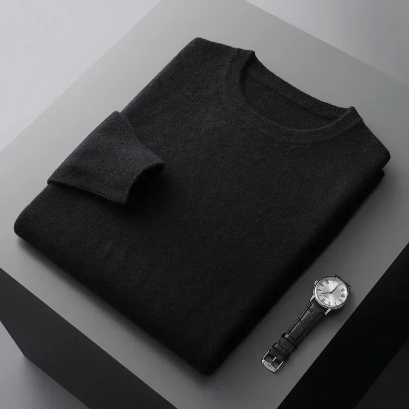 Men's Crew Neck Jumper | Fine Knit