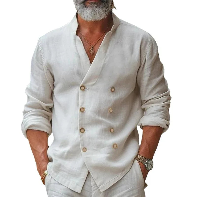 Men's Long Sleeve Shirt | Double Breasted