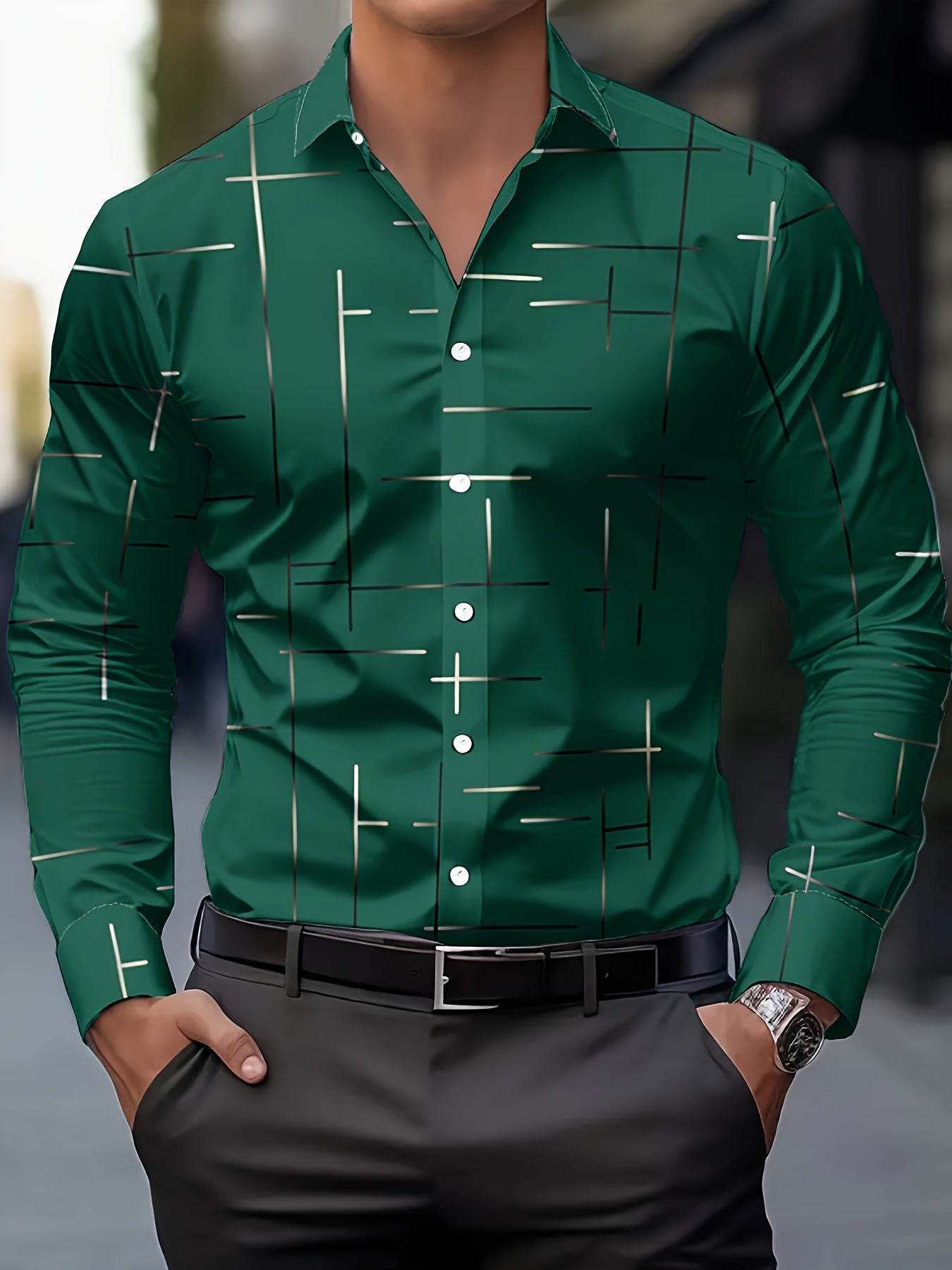 Men's Printed Shirt | Long Sleeve