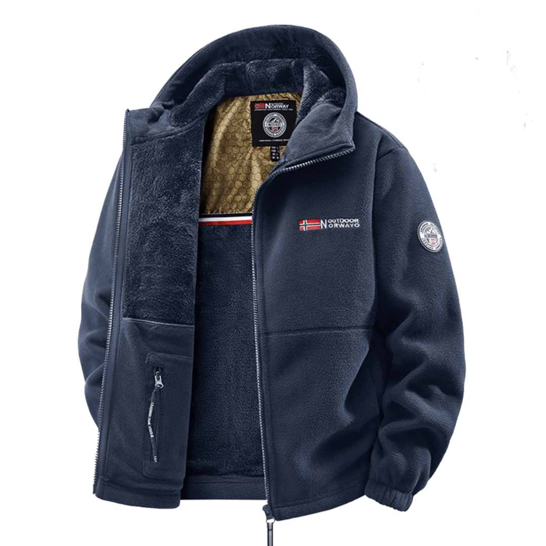 Men's Hooded Fleece Jacket | Sherpa