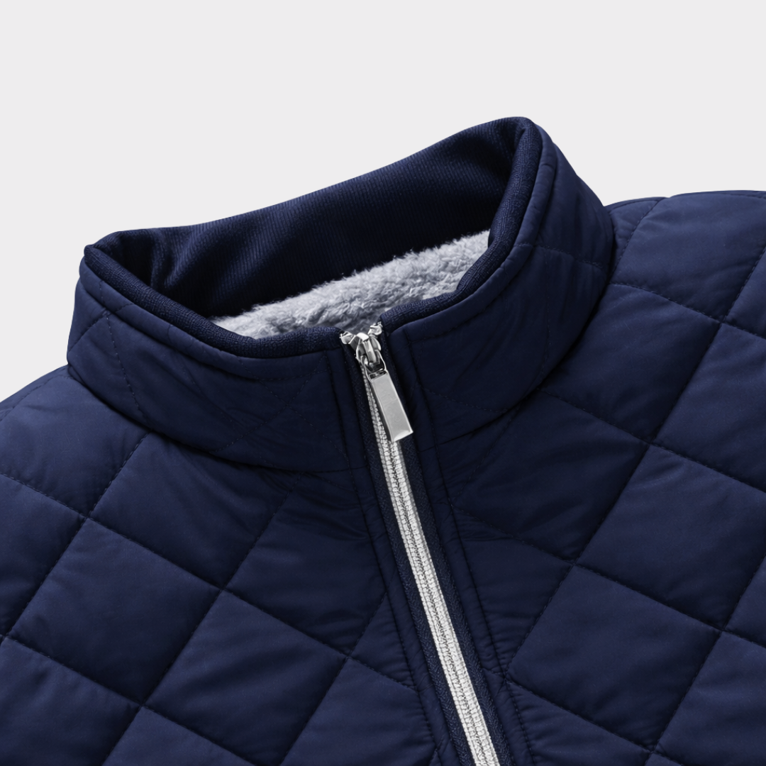 Men's Quilted Bomber | Zip Up
