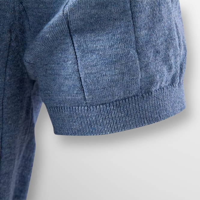 Men's Ribbed Knit T- T-Shirt | Short Sleeve