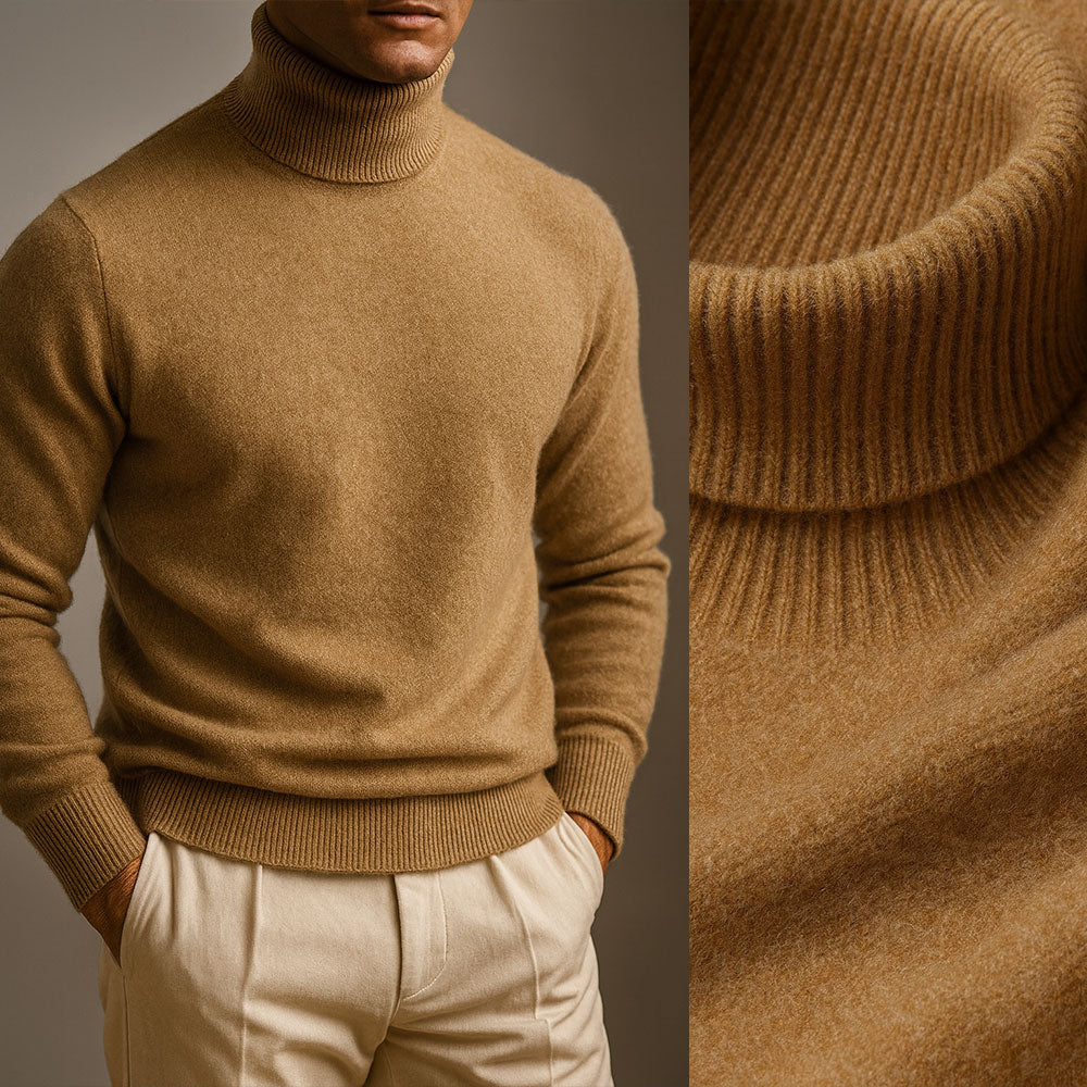 Men's Knitted Jumper | Turtle Neck