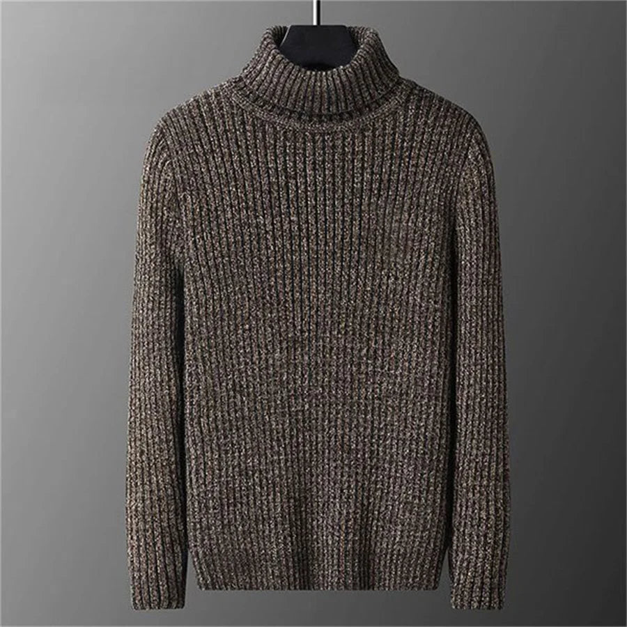 Men's Ribbed Roll Neck Jumper | Long Sleeve