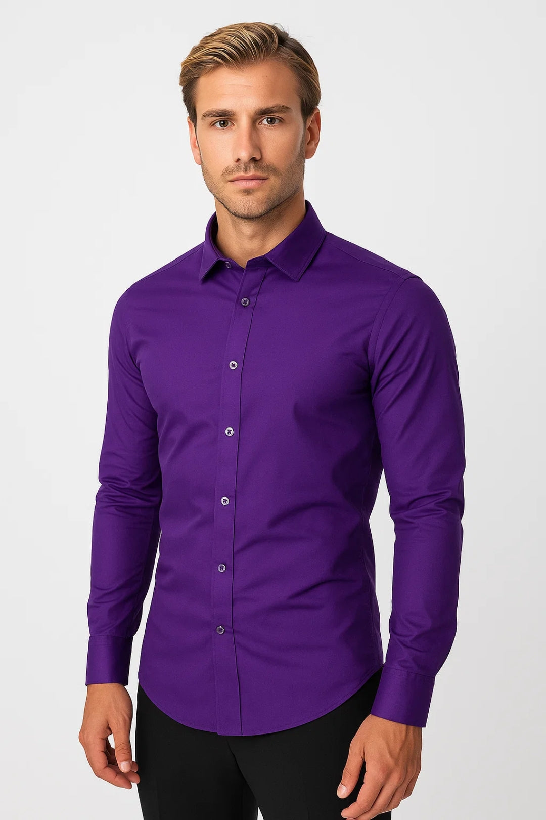 Men's Long Sleeve Shirt | Collar