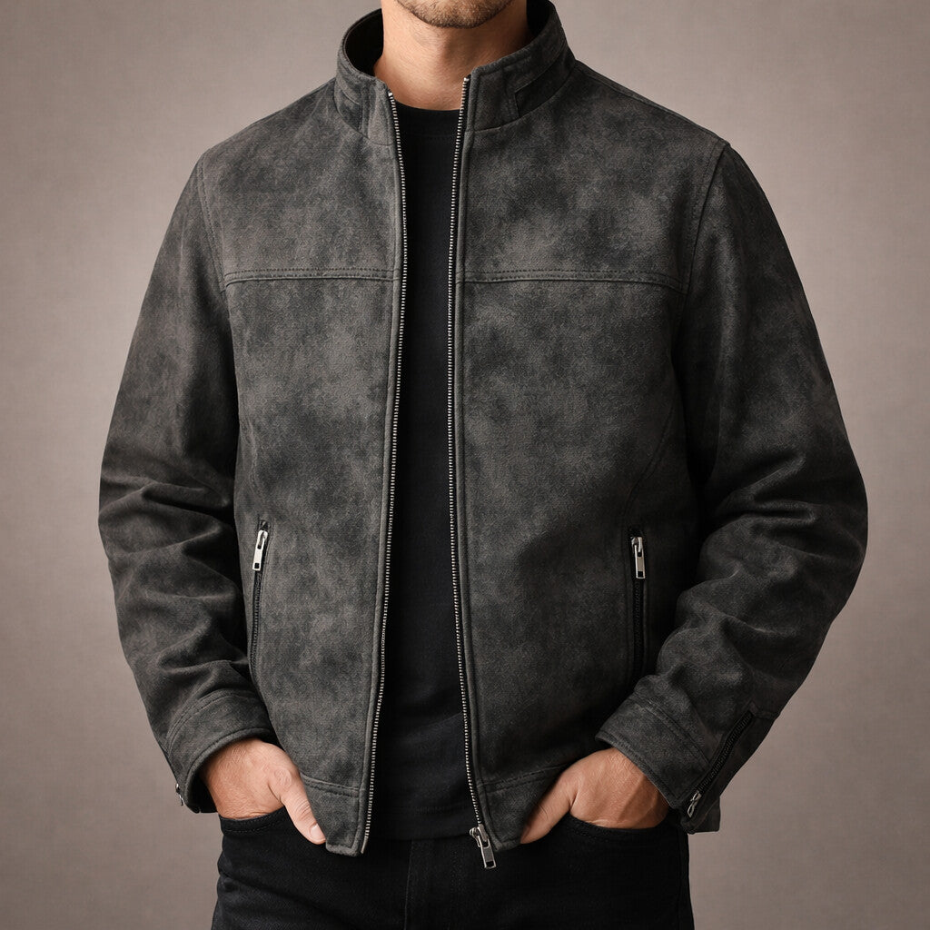 Men's Funnel Neck Jacket | Zip Up