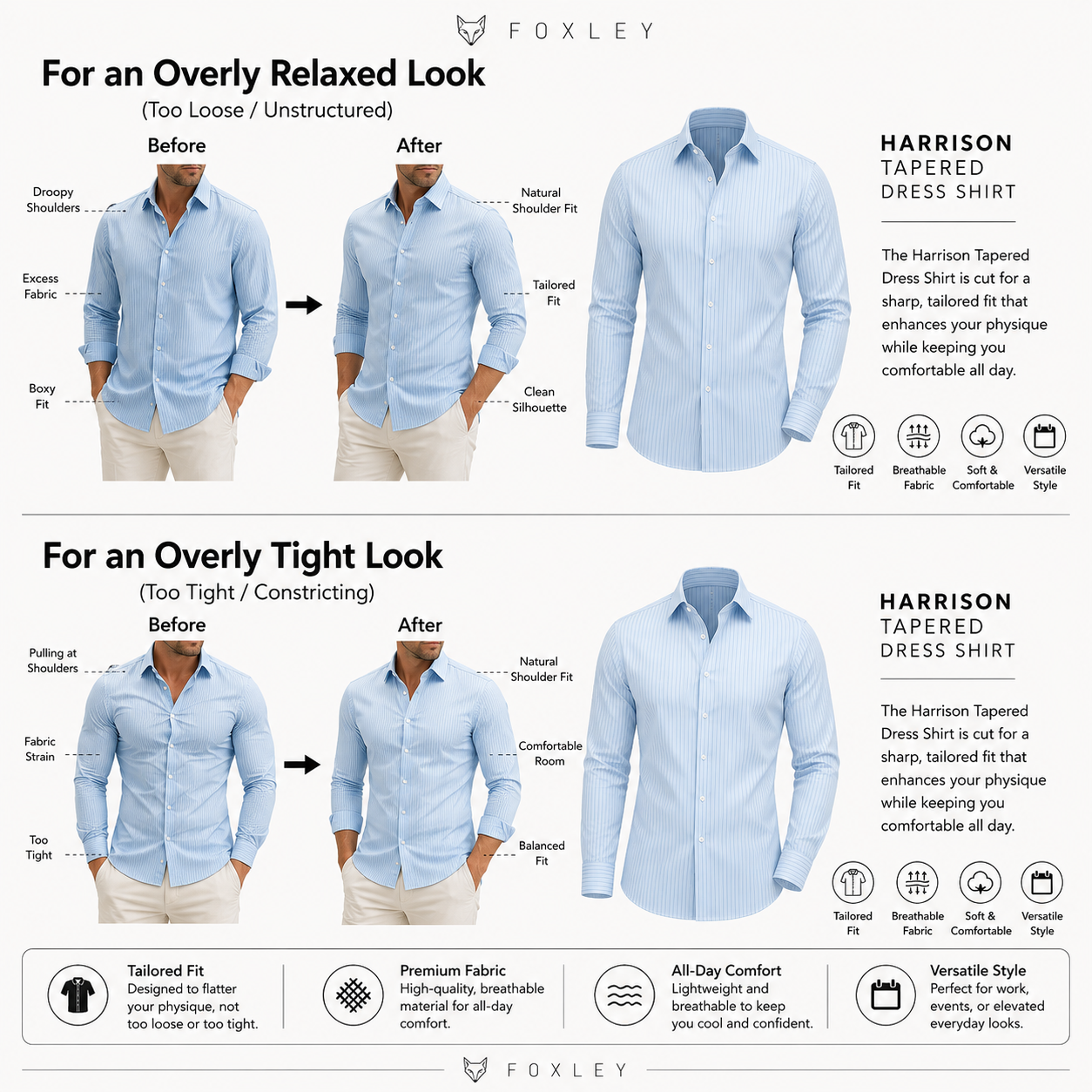 Men's Striped Shirt | Long Sleeve