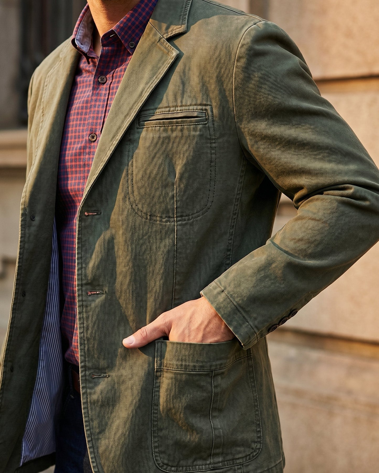 Men's Patch Pocket Blazer | Notch Lapel