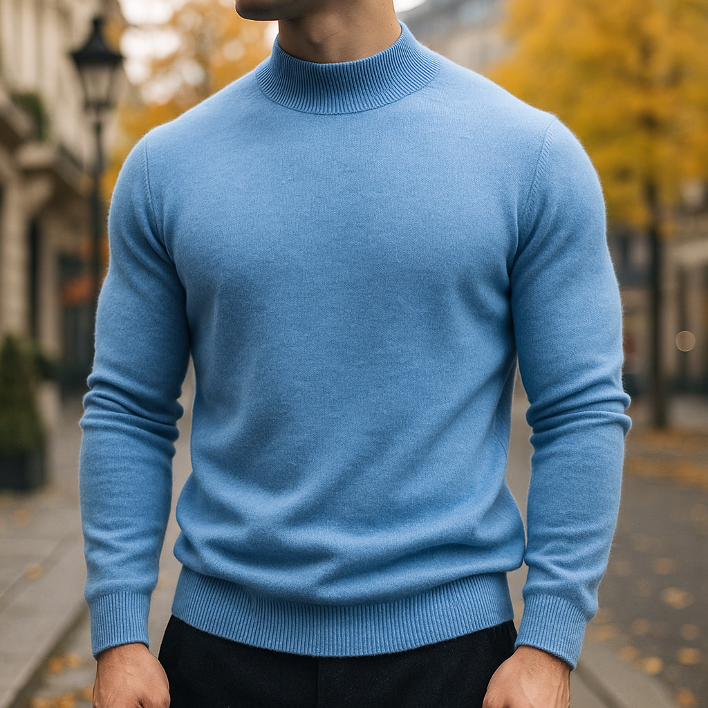 Men's Slim Roll Neck Jumper | Slim Fit