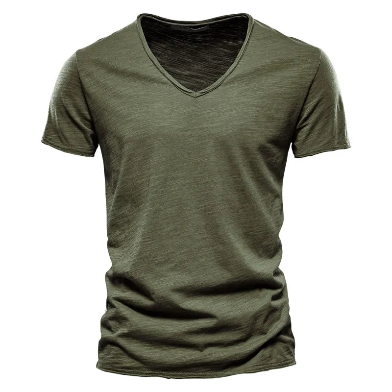 Men's V-Neck T- T-Shirt | Short Sleeve