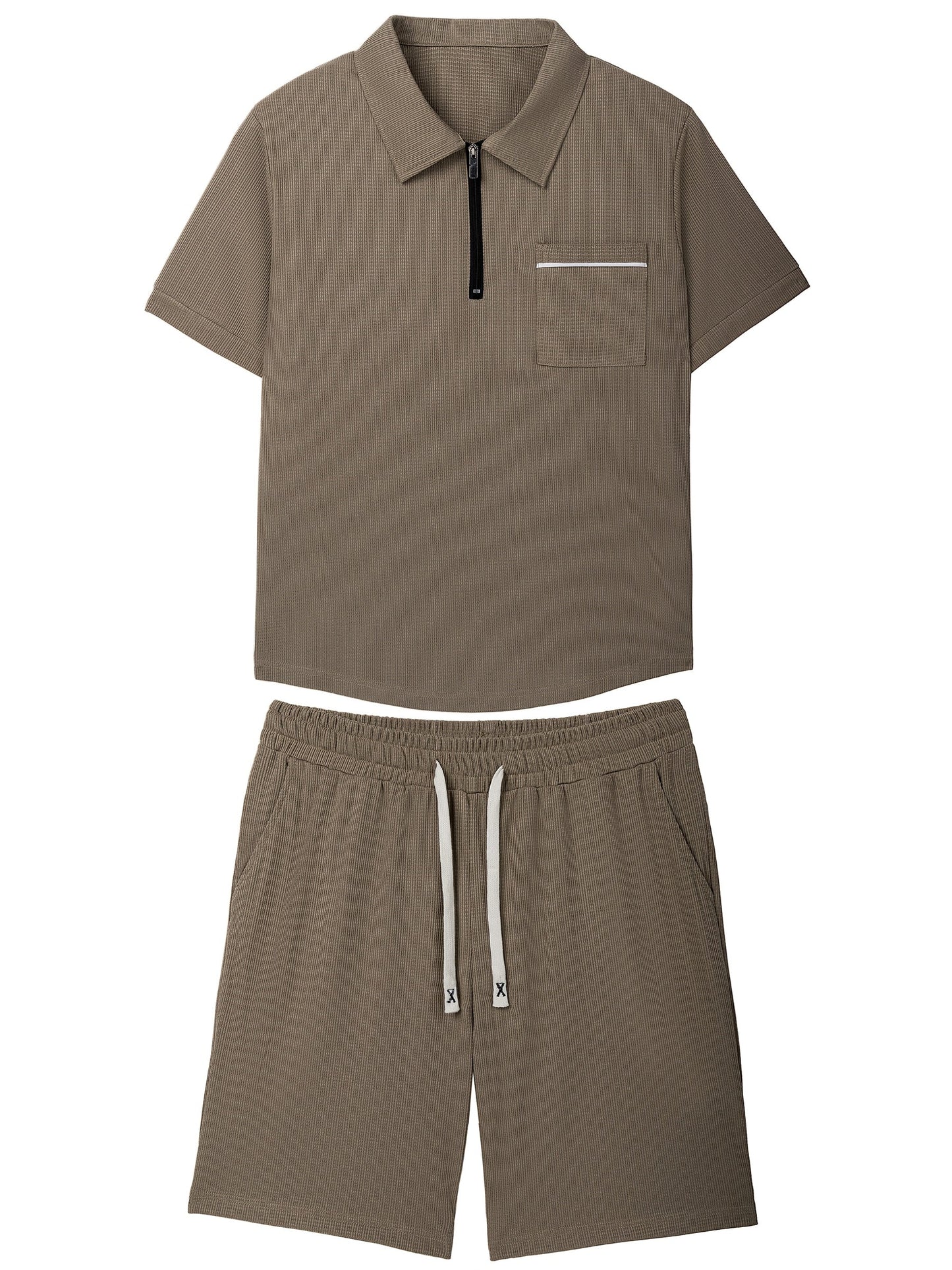 Men's Collar Polo Shirt | Zip