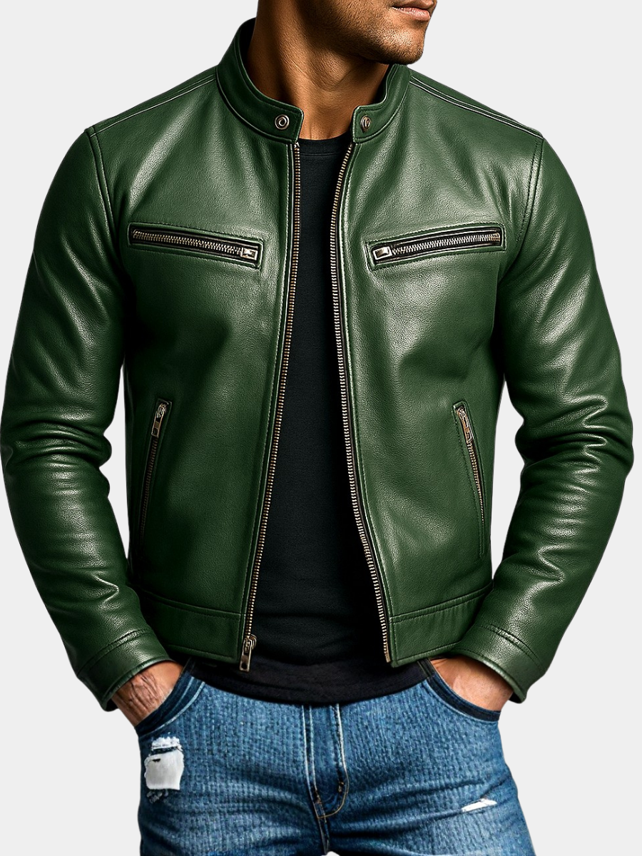 Men's Biker Jacket | Slim Fit