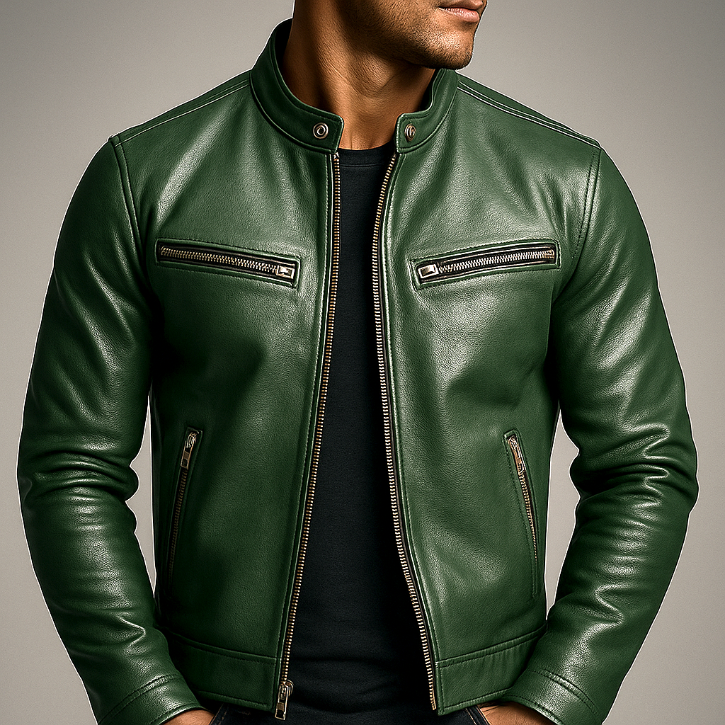 Men's Biker Jacket | Slim Fit