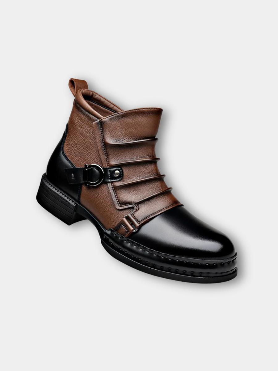 Men's Buckle Ankle Boots | Zip Up
