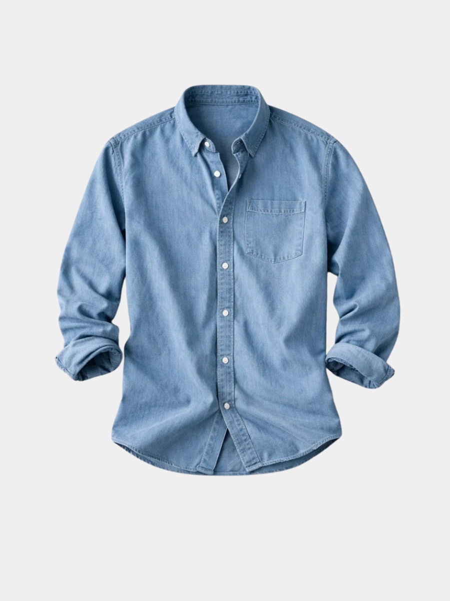 Men's Denim Shirt | Long Sleeve