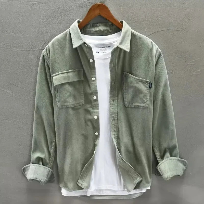 Men's Long Sleeve Shirt | Button-Front