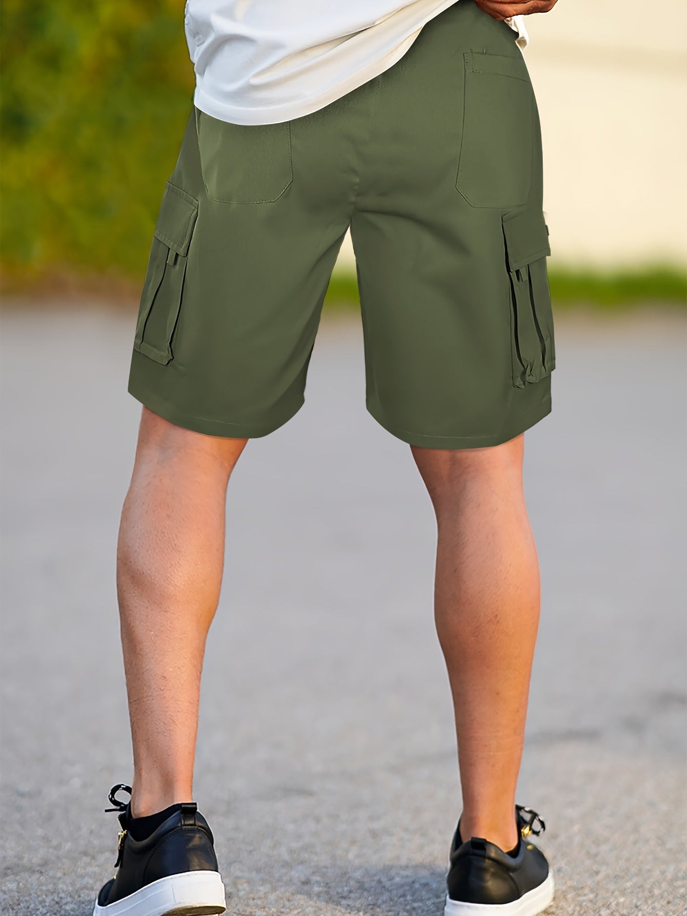 Men's Chino Cargo Shorts | Drawstring Waist