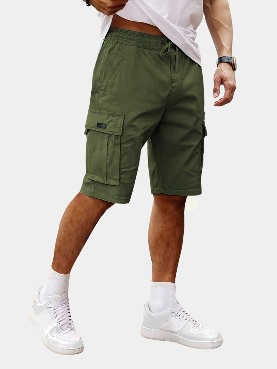 Men's Chino Cargo Shorts | Drawstring Waist