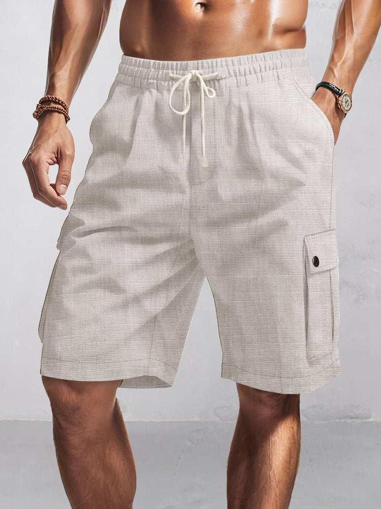 Men's Short Cargo Shorts | Snap Pocket