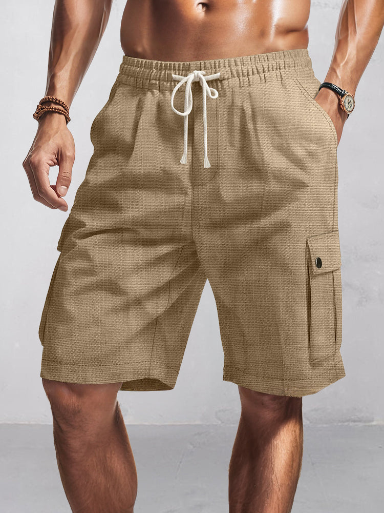 Men's Short Cargo Shorts | Snap Pocket