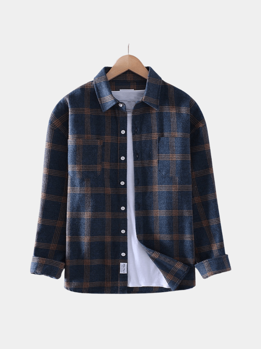 Men's Checked Flannel Shirt | Long Sleeve
