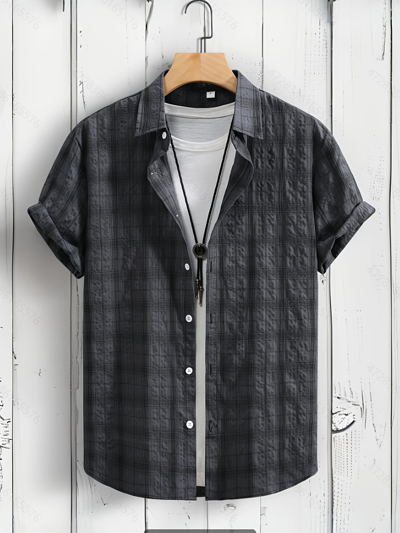 Men's Checked Shirt | Short Sleeve