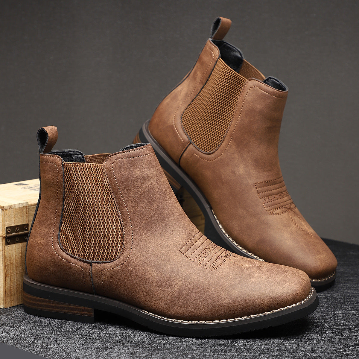 Men's Chelsea Boots | Block Heel
