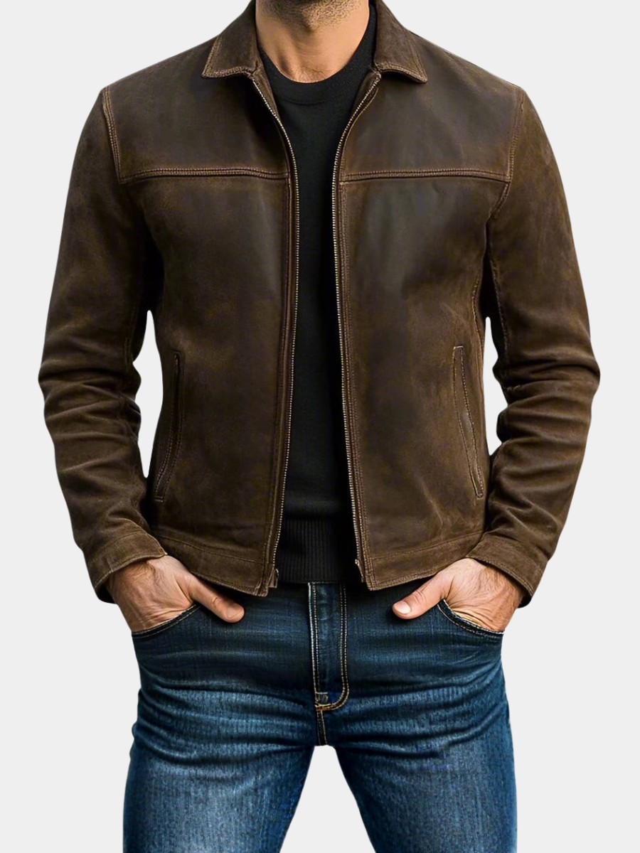 Men's Collared Jacket | Zip Up