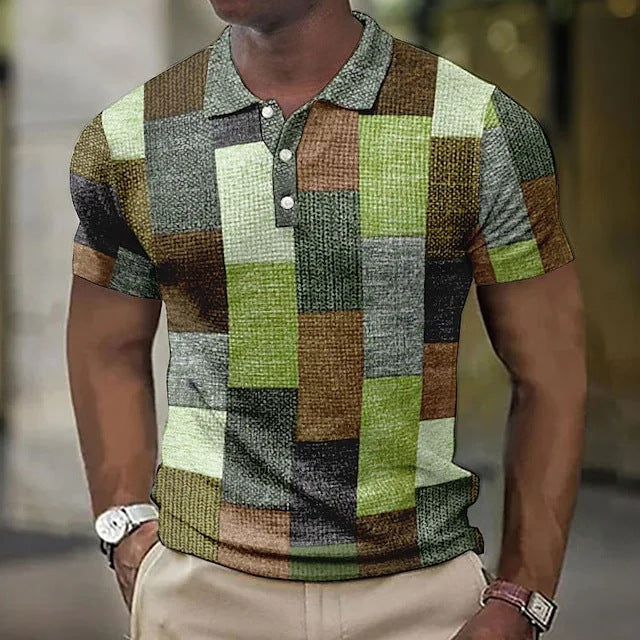 Men's Colour Block Polo | Short Sleeve