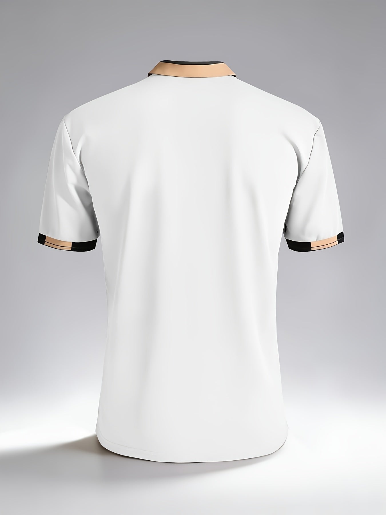 Men's Striped Collar Polo Shirt | Pique