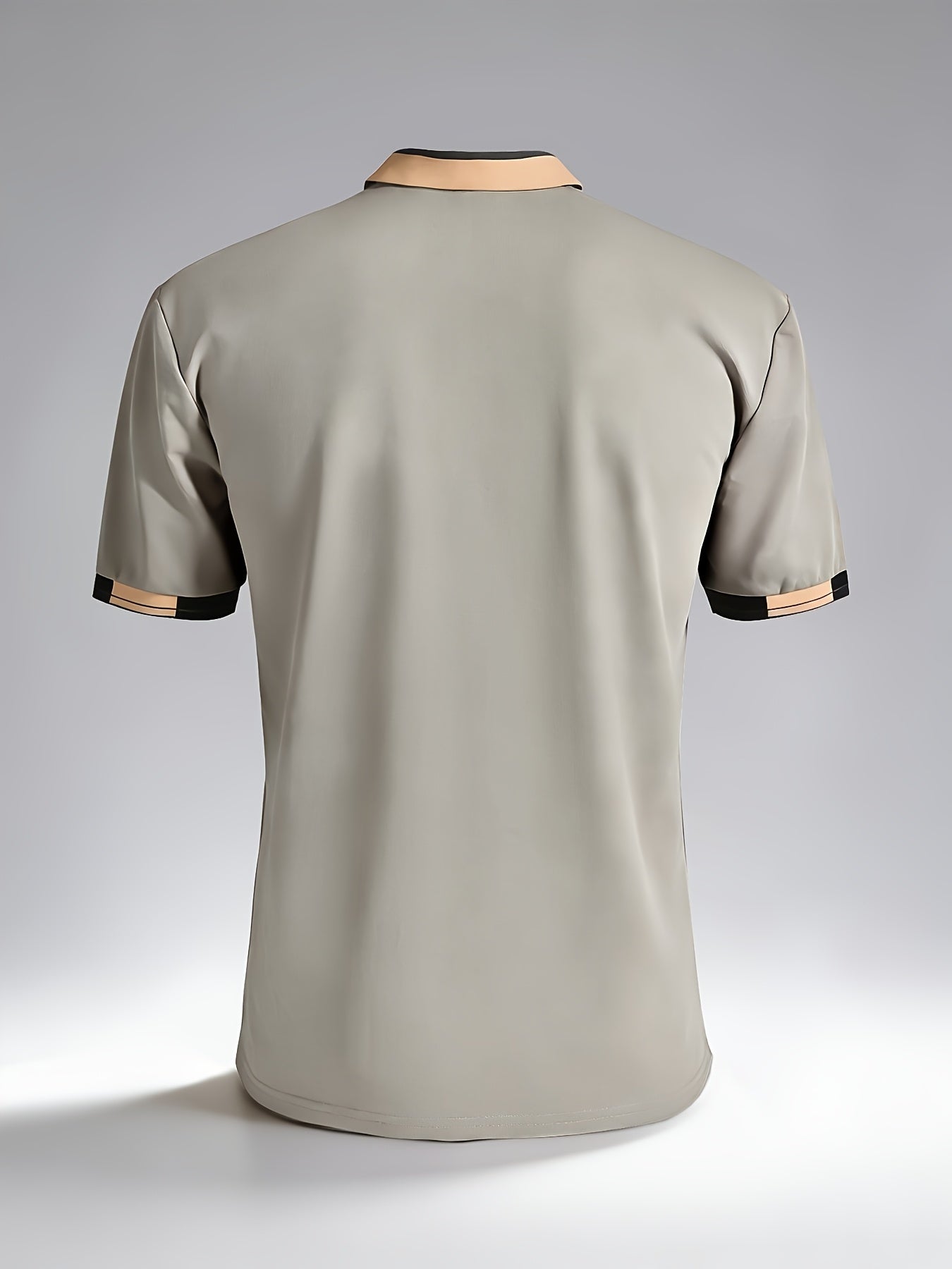Men's Striped Collar Polo Shirt | Pique