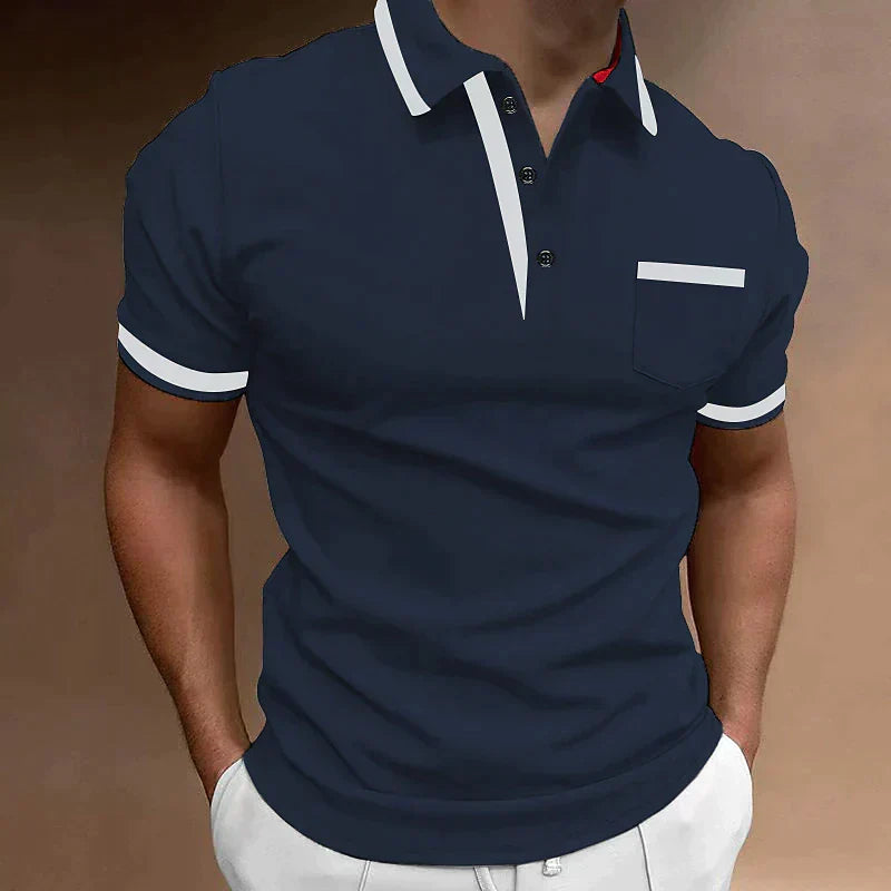 Men's Contrast Tipped Polo | Short Sleeve