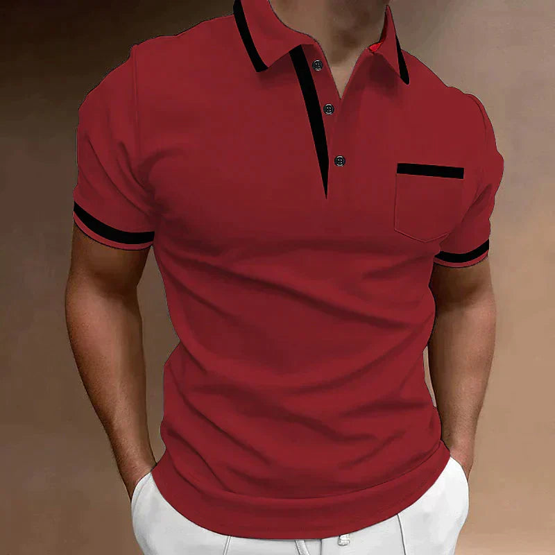 Men's Contrast Tipped Polo | Short Sleeve