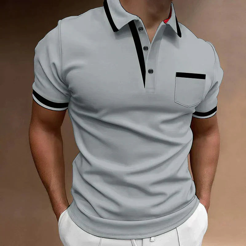 Men's Contrast Tipped Polo | Short Sleeve