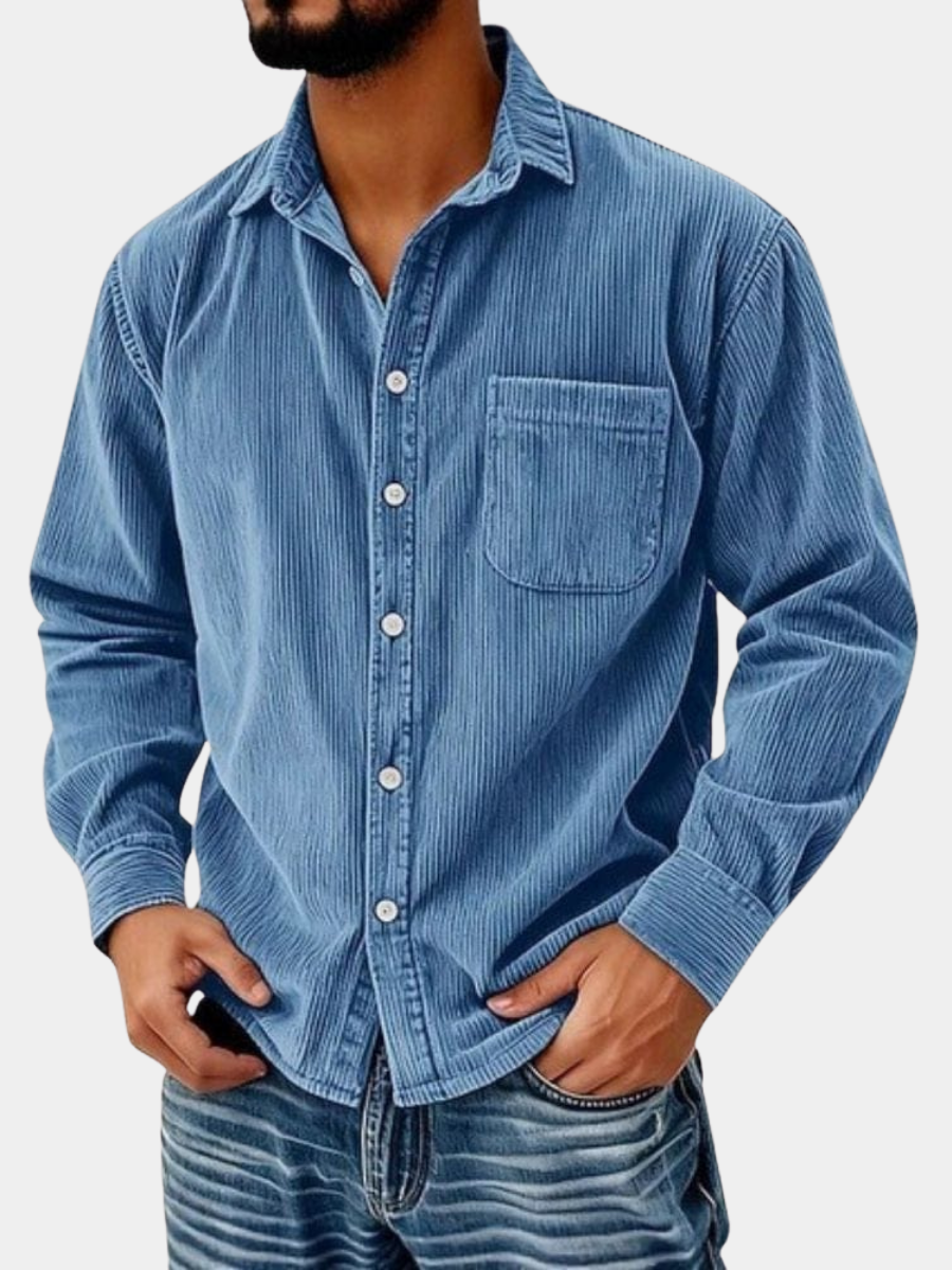 Men's Long Sleeve Shirt | Chest Pocket