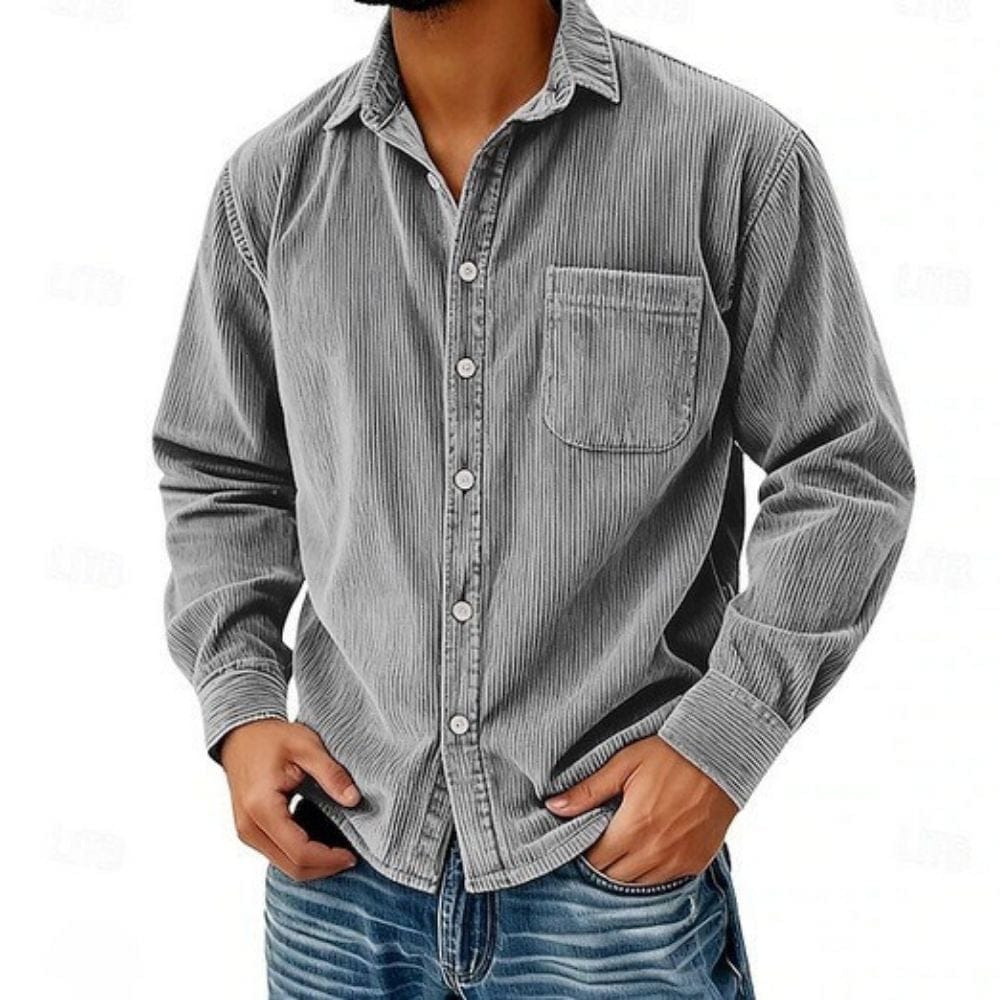 Men's Long Sleeve Shirt | Chest Pocket
