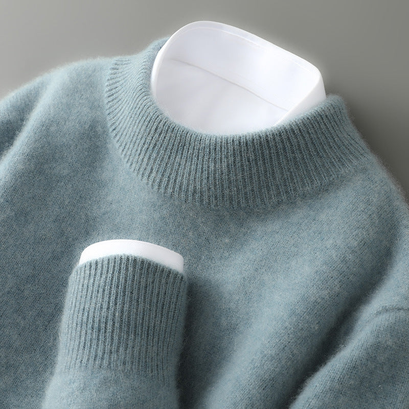 Men's Knitted Jumper | Mock Neck