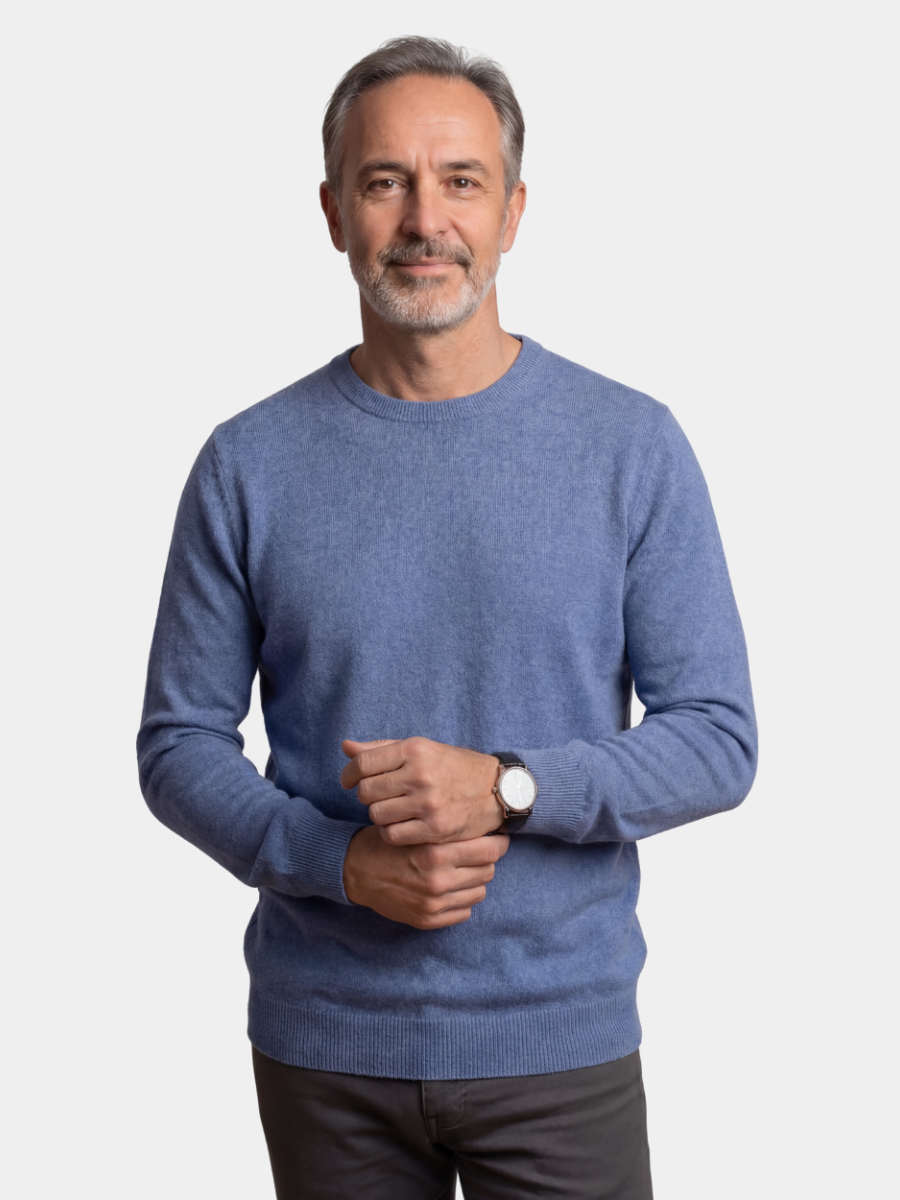 Men's Crew Neck Jumper | Fine Knit