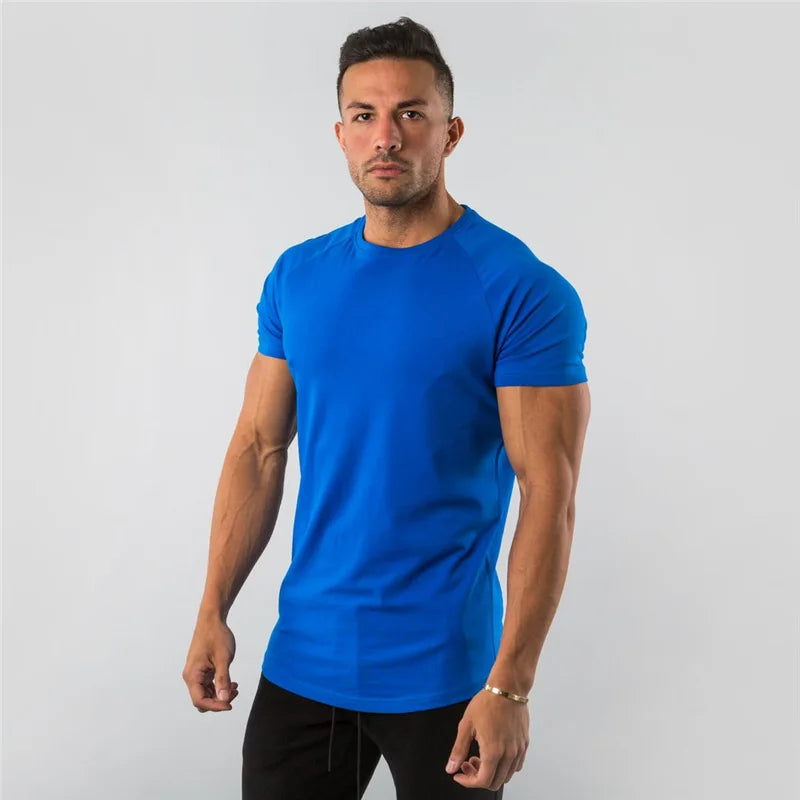 Men's Crew Neck Slim-Fit T-Shirt | Curved Hem