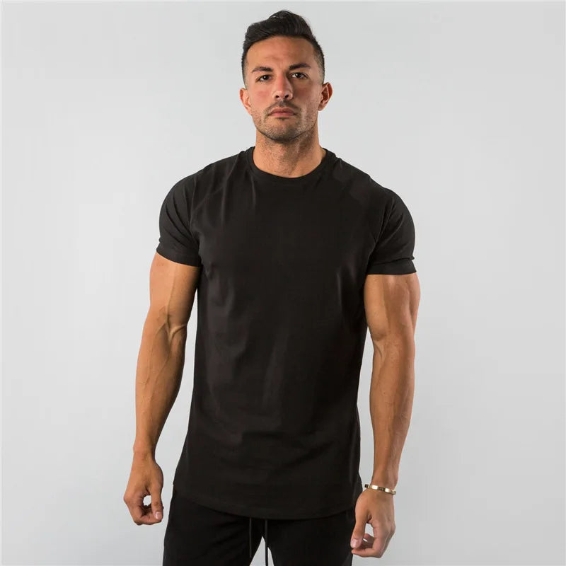 Men's Crew Neck Slim-Fit T-Shirt | Curved Hem