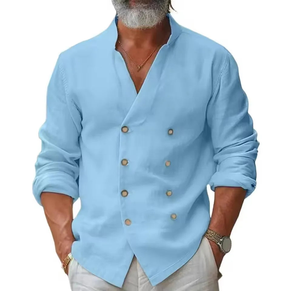 Men's Long Sleeve Shirt | Double Breasted