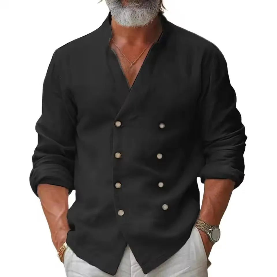 Men's Long Sleeve Shirt | Double Breasted