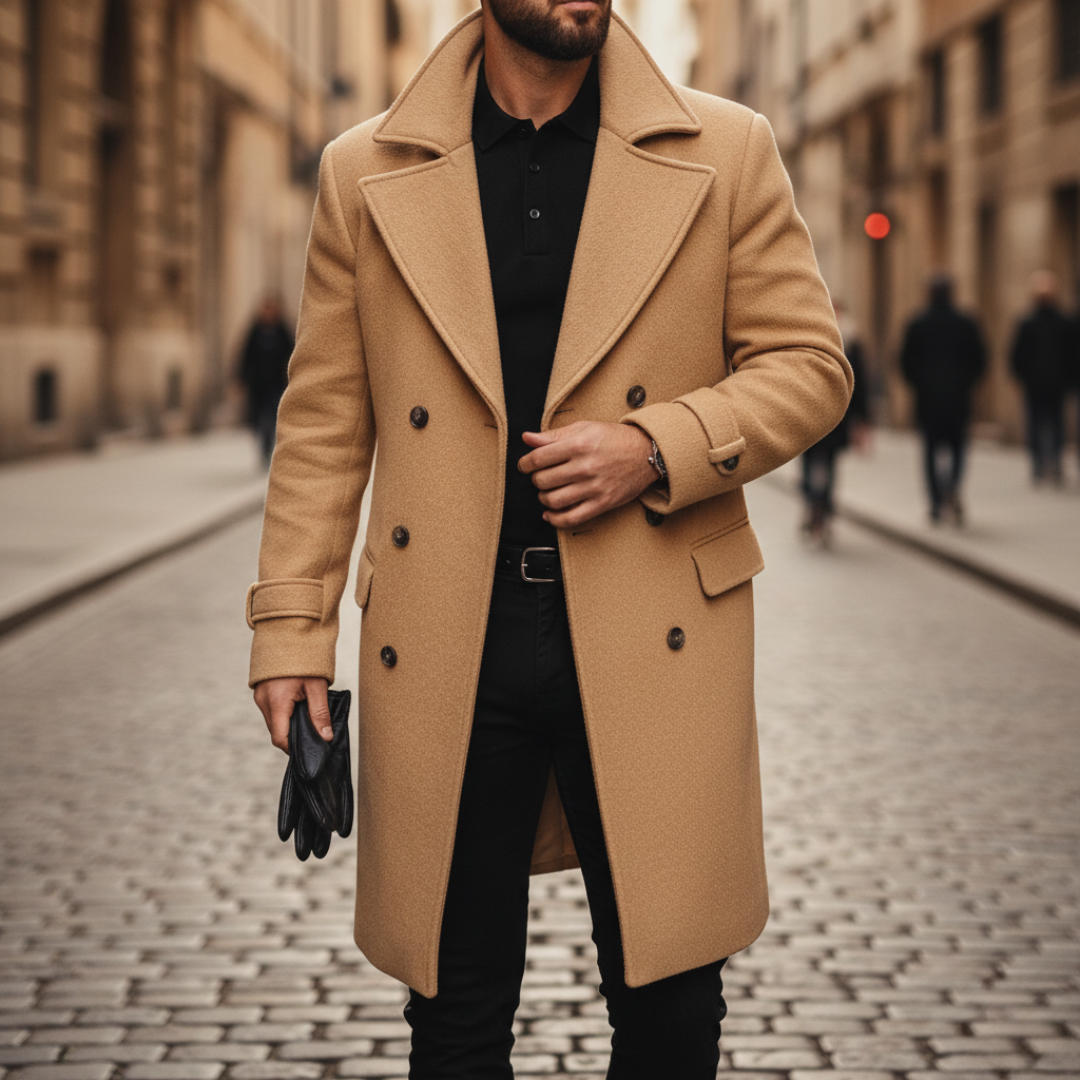 Men's Pea Coat | Notch Lapel