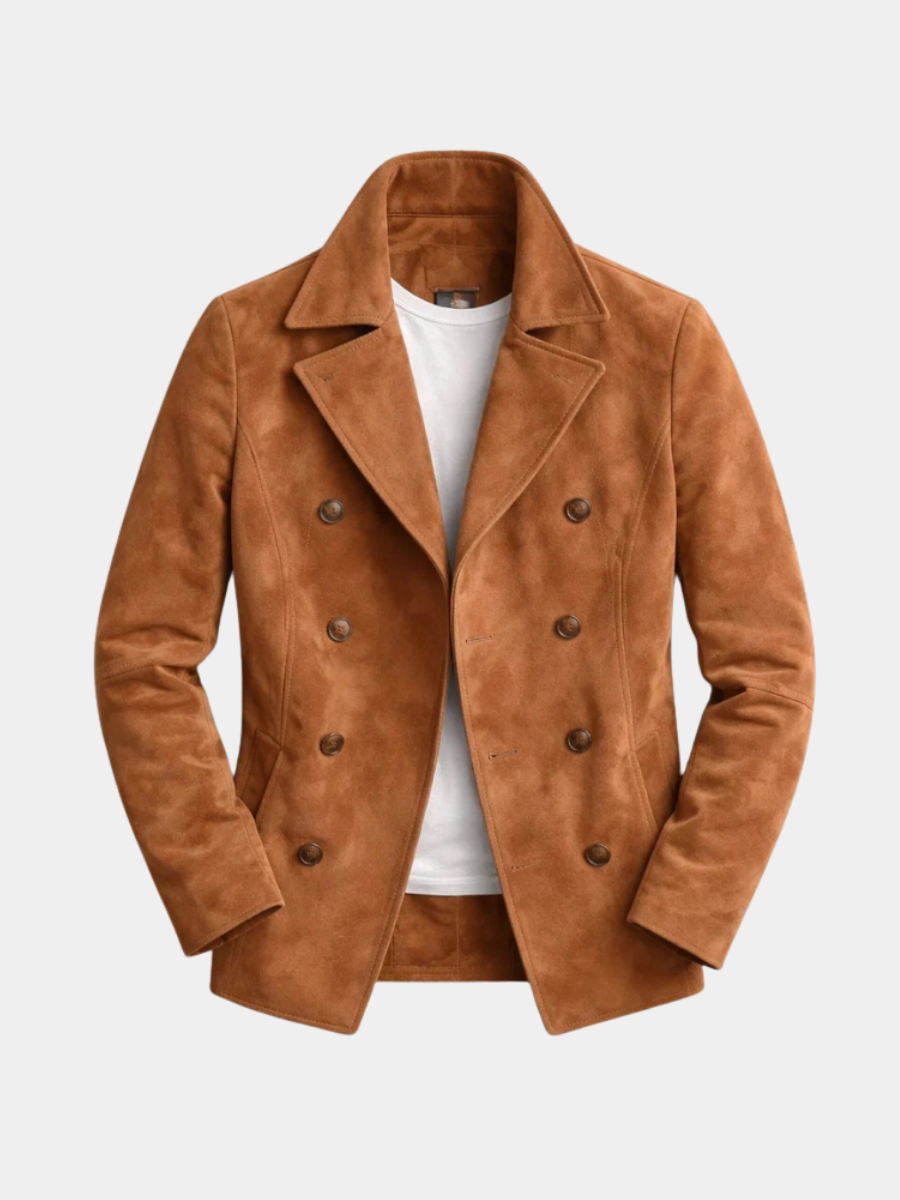 Men's Pea Coat | Notch Collar