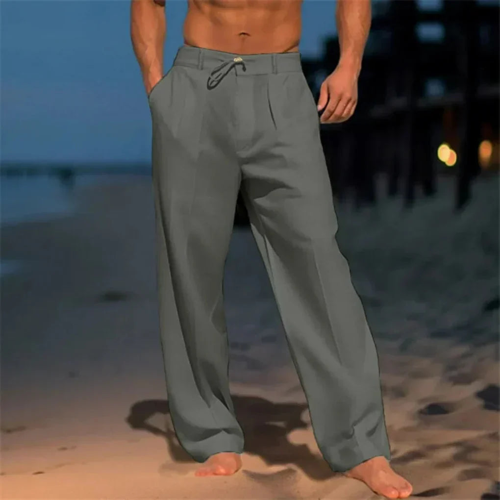Men's Chino Trousers | Pleated Front