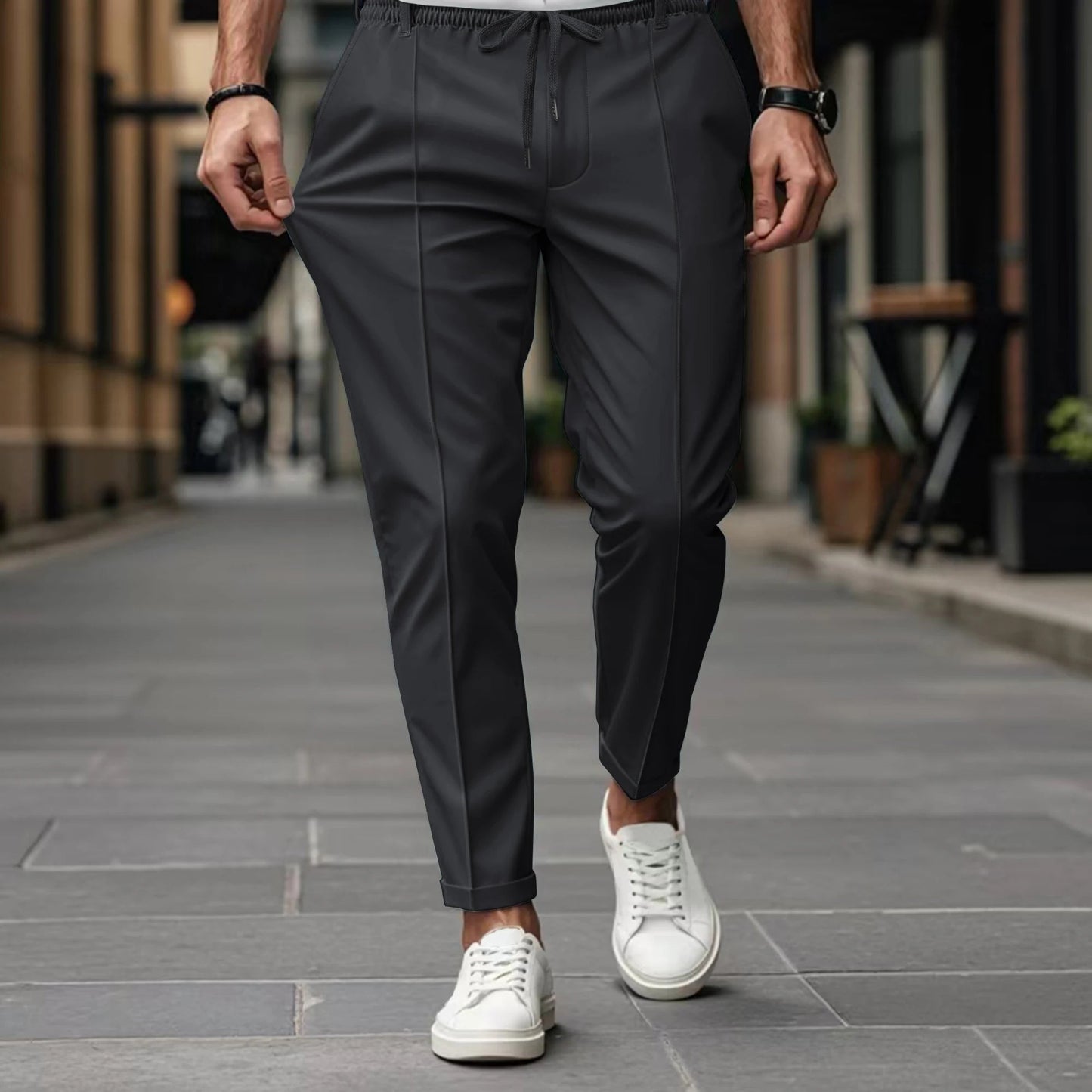 Men's Chino Trousers | Elastic Waist