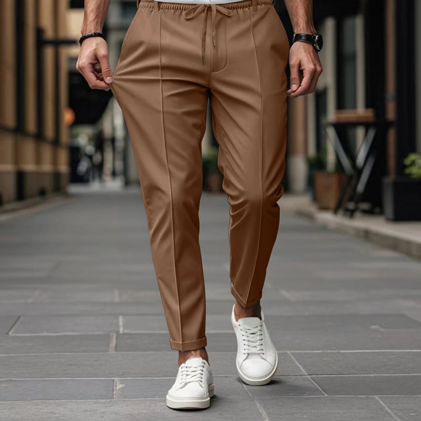 Men's Chino Trousers | Elastic Waist